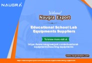 Educational School Lab Equipments Suppliers