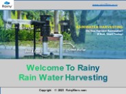 Rain Water Harvesting