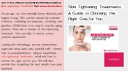 BEST skin tightening treatment