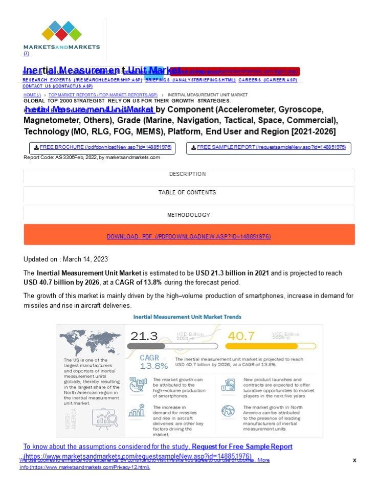 Inertial Measurement Unit Market Size, Share, Trends & Growth 2026