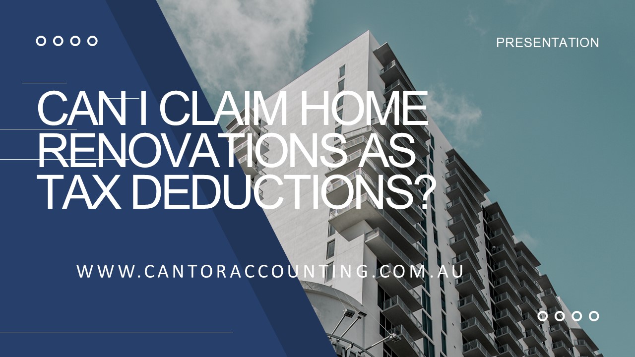 PPT Can I claim home renovations as tax deductions? PowerPoint