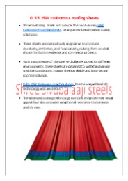 0.35 JSW colouron+ roofing sheets