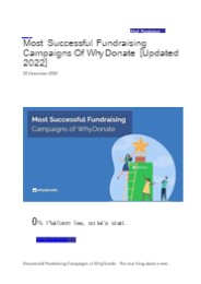Successful Fundraising Campaigns