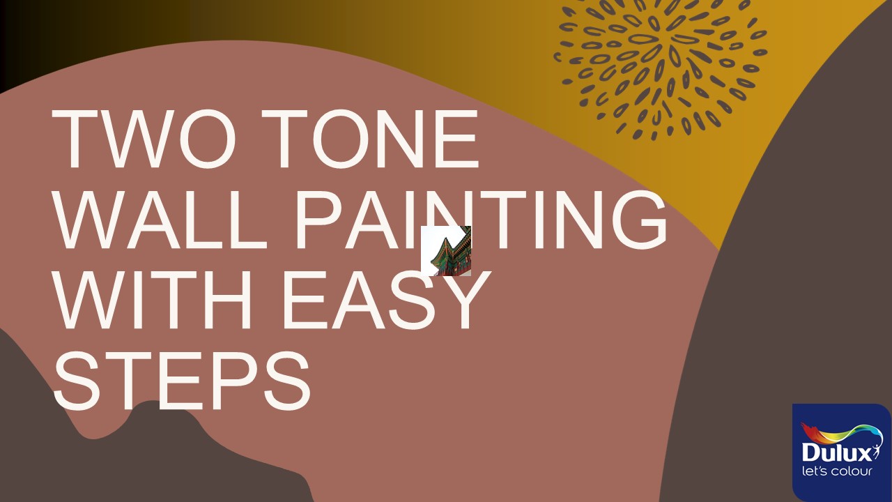 How to do Two tone wall painting
