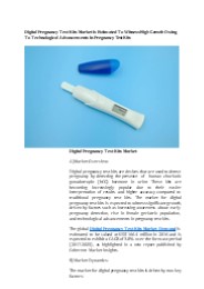 Digital Pregnancy Test Kits Market