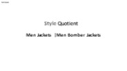 Men Jackets |Men Bomber Jackets