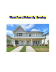 Wake Forest University Housing