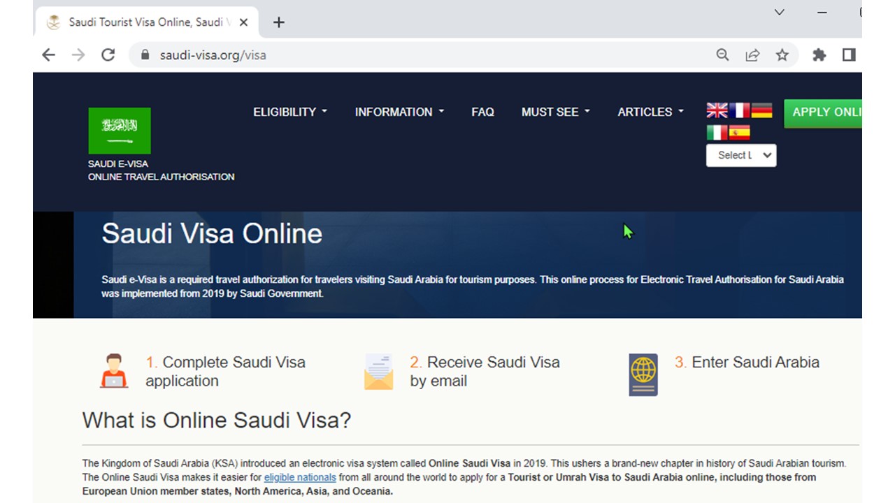 SAUDI Official Government Immigration Visa Application Online  HUNGARY CITIZENS