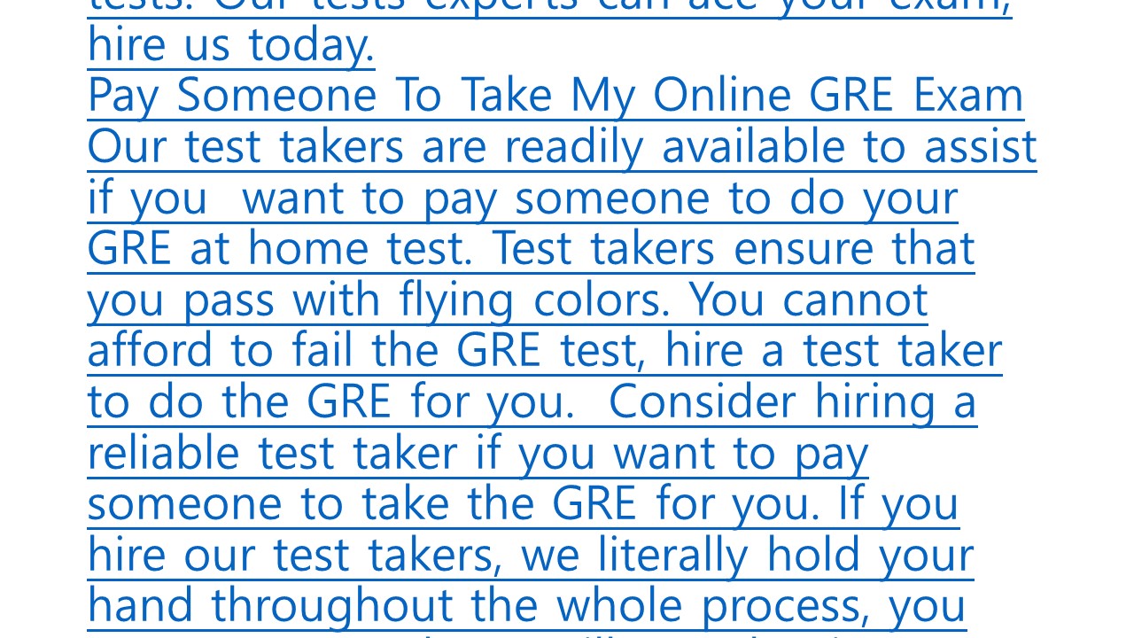 How much does helping with test cost?