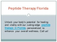 Peptide Therapy Florida