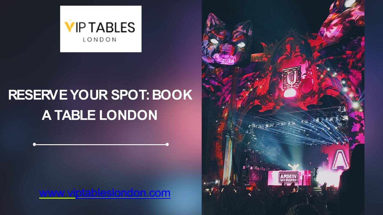 Reserve Your Spot: Book a Table London