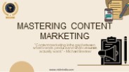 CONTENT MARKETING STRATEGIES