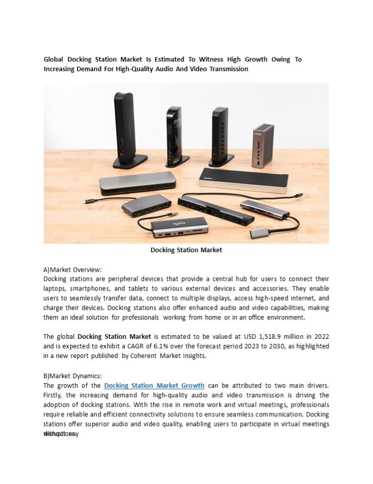 Docking Station Market