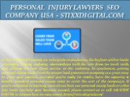 Personal Injury Lawyers SEO Company USA - stixxdigital.com