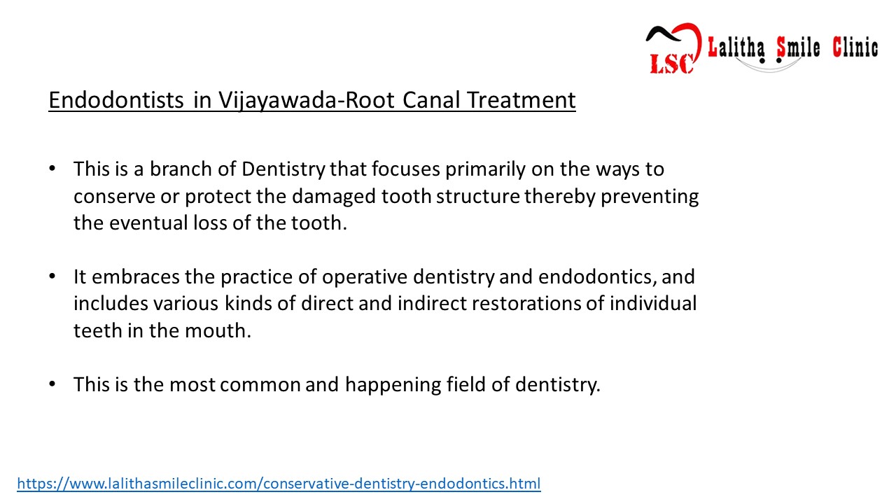 Endodontists in Vijayawada-Root Canal Treatment