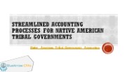 Efficient tribal government accounting