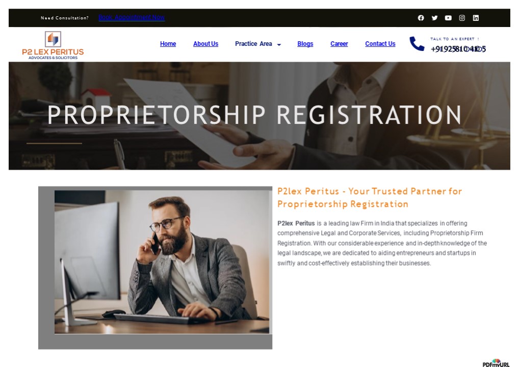 Proprietorship Registration In Delhi