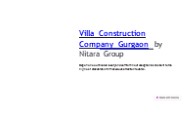 villas construction company Gurgaon
