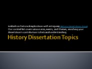 history diss