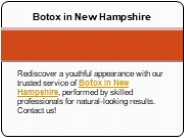 Botox in New Hampshire