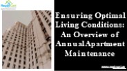 Annual Maintenance for apartments