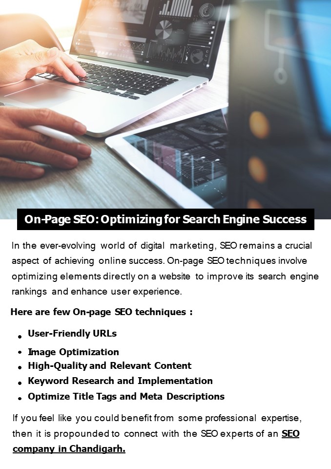 On-Page SEO: Optimizing for Search Engine Success
