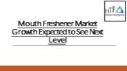 Mouth Freshener Market
