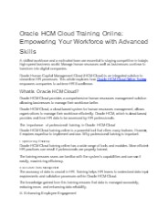 Oracle HCM Cloud Training Online