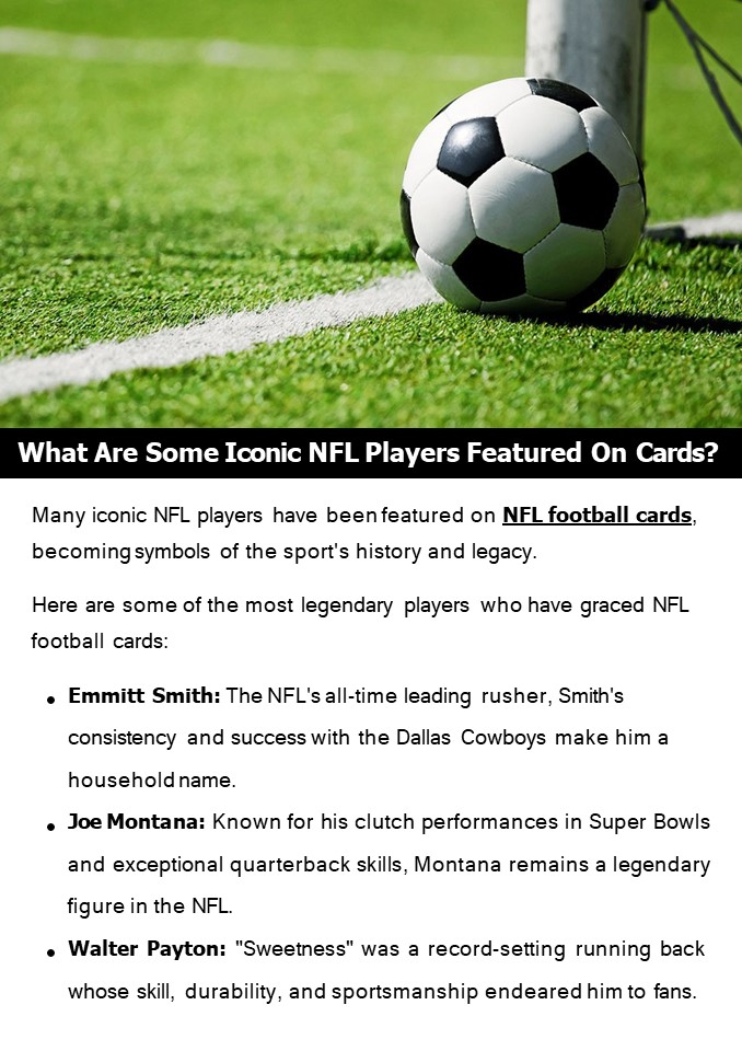 What Are Some Iconic NFL Players Featured On Cards?