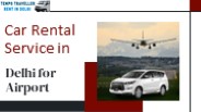 Car Rental Service in Delhi for Airport
