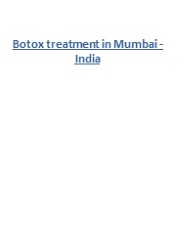 Botox treatment in Mumbai - India