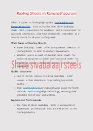 Roofing Sheets in Ramanathapuram