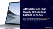 Affordable Refurbished Laptops in Kenya!