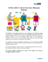 14 Wiki CMS To Build Your Own Wikipedia Website