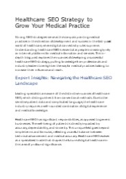 Healthcare SEO Strategy to Grow Your Medical Practice