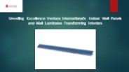 Indoor Wall Panels - Ventura International