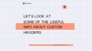 Custom Header