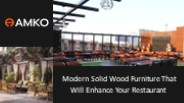 Wooden Table For Restaurant | Amko
