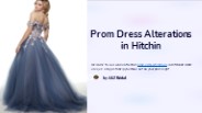 Prom Dress Alterations in Hitchin