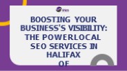 Local SEO Services in Halifax