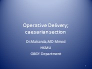 operative delivery