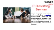 IT Outstaffing Services | Shore Teams