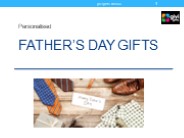 Personalised Father's Day Gifts