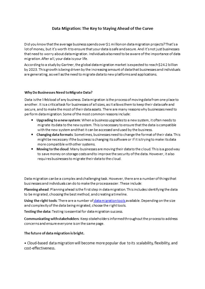 Data Migration: The Key to Staying Ahead of the Curve (1)