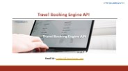 Travel Booking Engine API