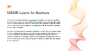 MSME Loan