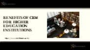 Benefits of CRM for Higher Education Institutions