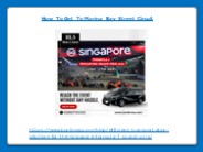 How To Get To Marina Bay Street Circuit