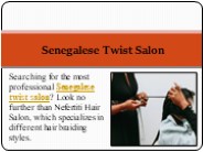 Senegalese Twist Salon