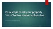 Easy steps to sell your property